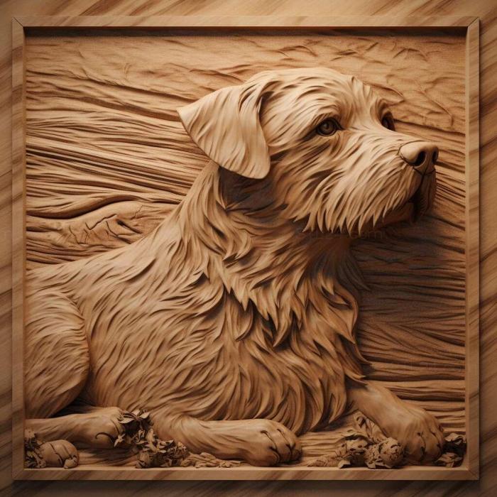 Природа и животные (Собака святого Дратхаара 3, NATURE_6683) 3D модель для ЧПУ станка